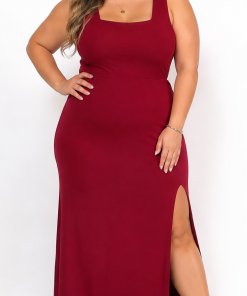MAXI VESTIDO ESCOTE CUADRADO