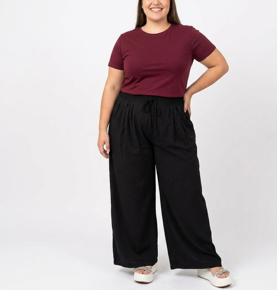 Pantalón palazzo ajustable
