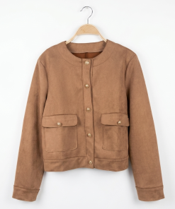 Alternative view of Chaqueta de Gamuza sin Cuello