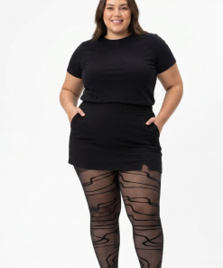 Medias Pantys Plus Size Con Diseño
