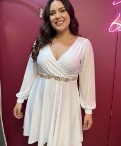 Vestido Con Manga De Malla