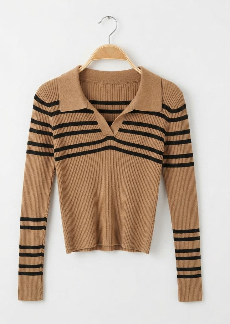 SUETER DE RAYAS CON CUELLO - Imagen 4