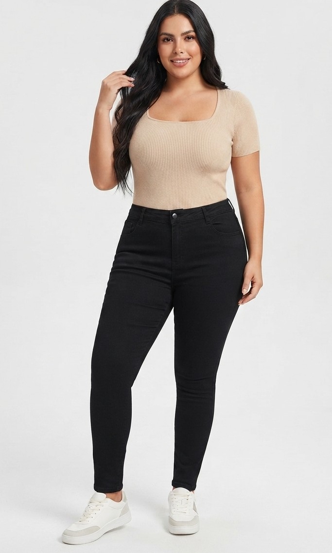 SKINNY JEANS NEGRO