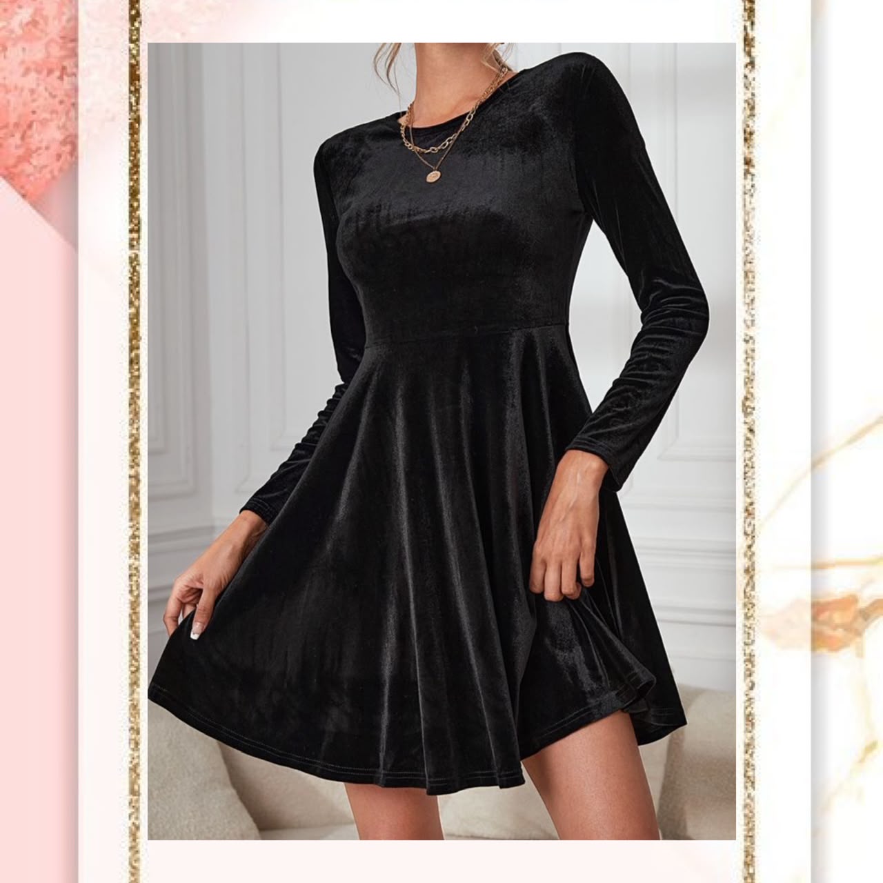 VESTIDO DE TERCIPELO - Imagen 2