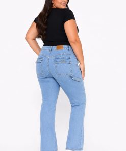 Alternative view of PANTALON  CARGO AZUL CLARO