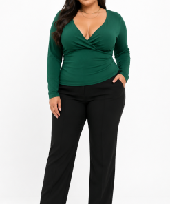 BLUSA ESCOTE CRUZADO