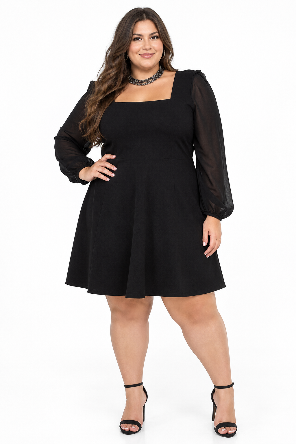 VESTIDO SESGADO CON AMELIA